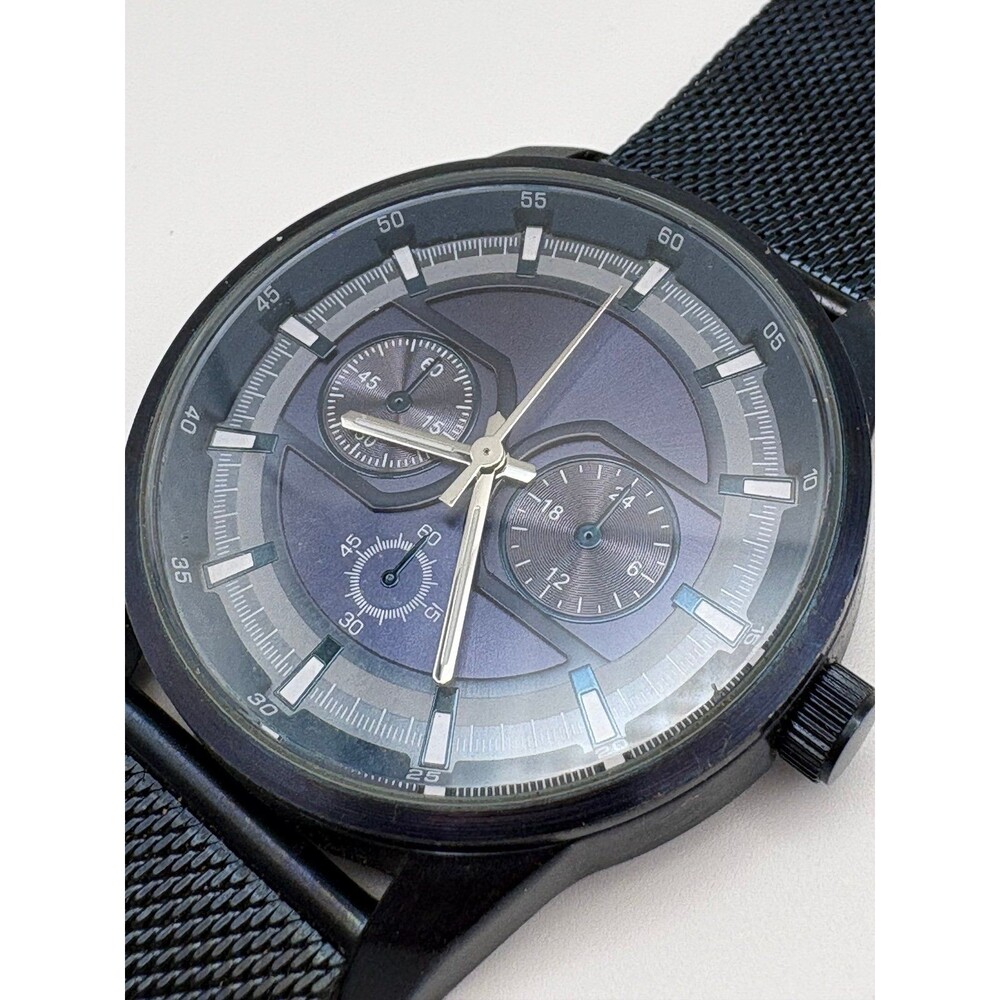 Aldo Men's Multi-Function Black Mesh Watch - S-7893